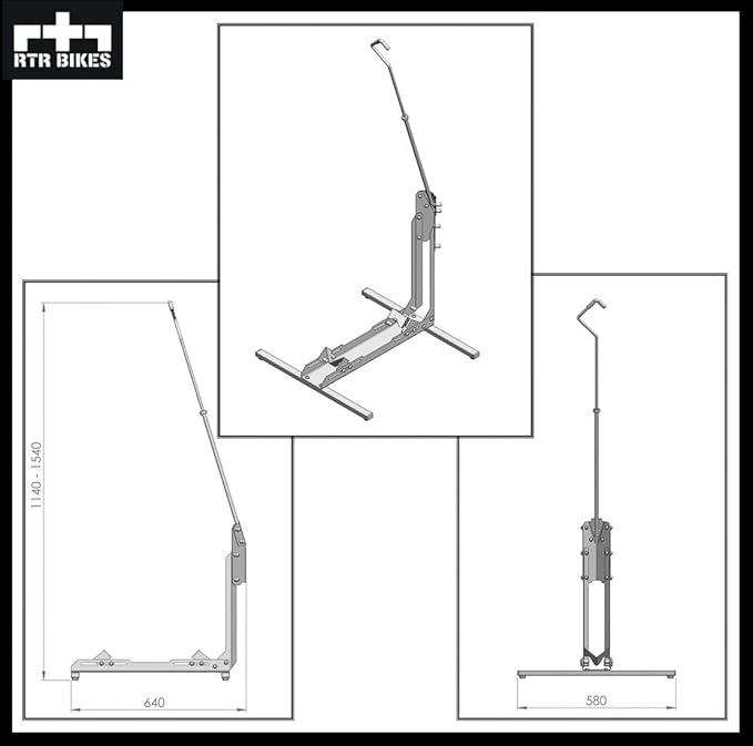 Brutus Up Vertical Bike Stand for Garage & Indoor – 2-in-1 Floor Rack for E-Bikes up to 66 lbs – Fits 24-29" Wheels & 3.5" Wide Tires – No Drilling Upright Storage