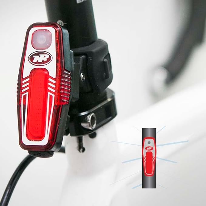 NiteRider Sabre 110 Rear Bike Light LED USB Rechargeable Bicycle Taillight Water Resistant Road City Commuting Cycling Safety, Red (5093)