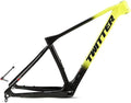 Carbon Fiber Bike Frame 27.5er 29er XC Hardtail Mountain Bike Frame 15''/17''/19'' Disc Brake Frame Thru Axle 148mm Universal 142mm(Yellow,27.5 * 15'')