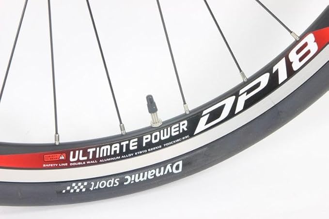 700c Weinmann DP18 Road Bike Bicycle Wheels 700 x 28c Dynamic Sport Tires and Tube Package Pair WheelSet