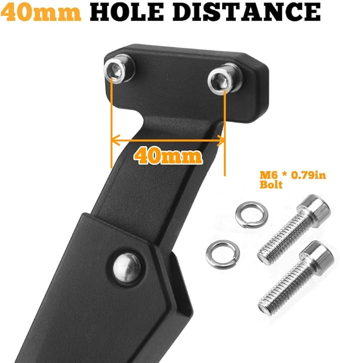 Kickstand Adjustable Heavy Duty Rear Mount Bicycle Aluminum Alloy Kick Stand for 26-29inch EBike,Mountain Bike,Dirt Bike (40mm)