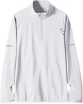 Mens Cycling Bike Jersey Long Sleeve Bicycle Shirts Stretch Color Matching Breathable Quick-Dry Zip Running Shirt
