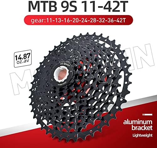 VG SPORTS 8/9/10/11/12 Speed Ultra-Light Bike Cassette for Mountain Bike 11-40T/11-42T/11-46T/11-50T/11-52T MTB Cassette Lightweight Aluminum Bracket Cassette