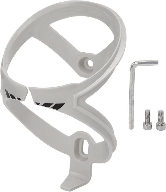 Bicycle Water Bottle Holder Cage Streamlined Design for Outdoor Cycling Road Mountain Bikes (Grey)