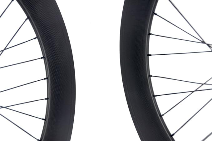 Carbon Fixed Gear Wheelset 700C 88mm Track Wheel Clincher Matte Finish