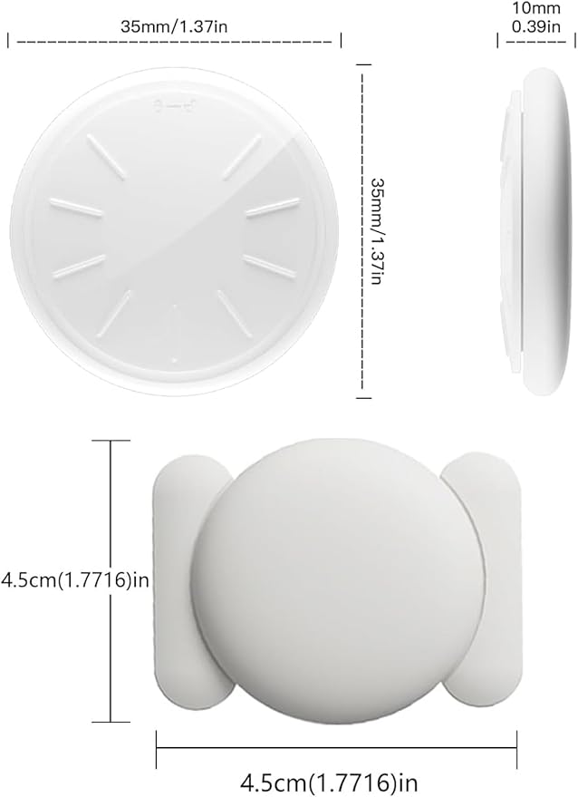 GPS Tracker for Vehicles,Real Time Car Tracker Work with Apple Find My(iOS Only),No Subscription Global Coverage Car Locator with Magnetic Case (White,1PCS)
