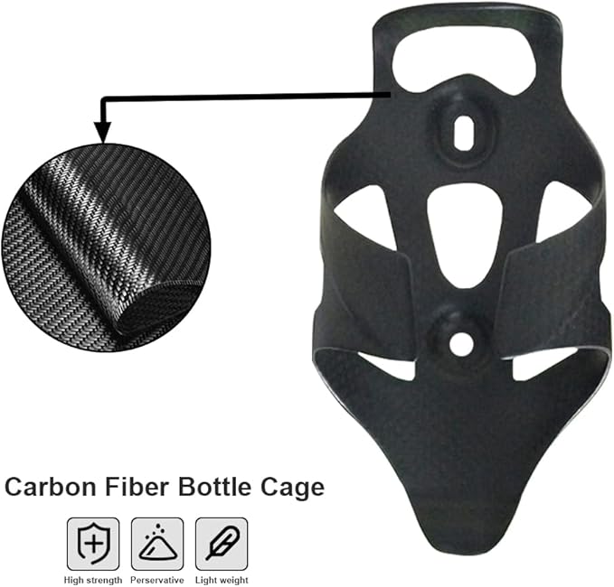 Ultra-Light Full Carbon Fiber Bicycle Drink Water Bottle Cage Holder Brackets for Road Carbon Fiber Water Bottle Cage 3K Glossy