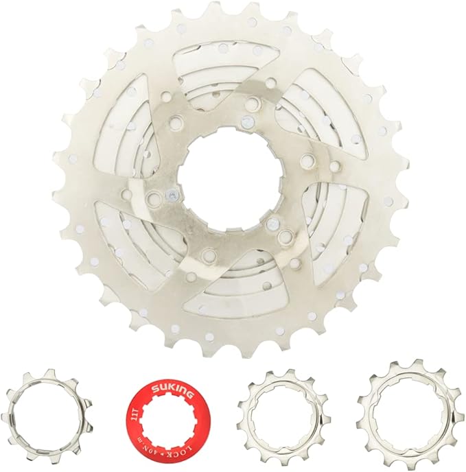CYSKY 8/9/10/11/12-Speed Cassette 11-25T/28T/32T/34T/36T/40T/42T/46T/50T/52T Bike Sprocket Freewheel Compatible with Shimano, Sram HG Hub, Fit for Mountain Bike, Road Bike, MTB Cassette