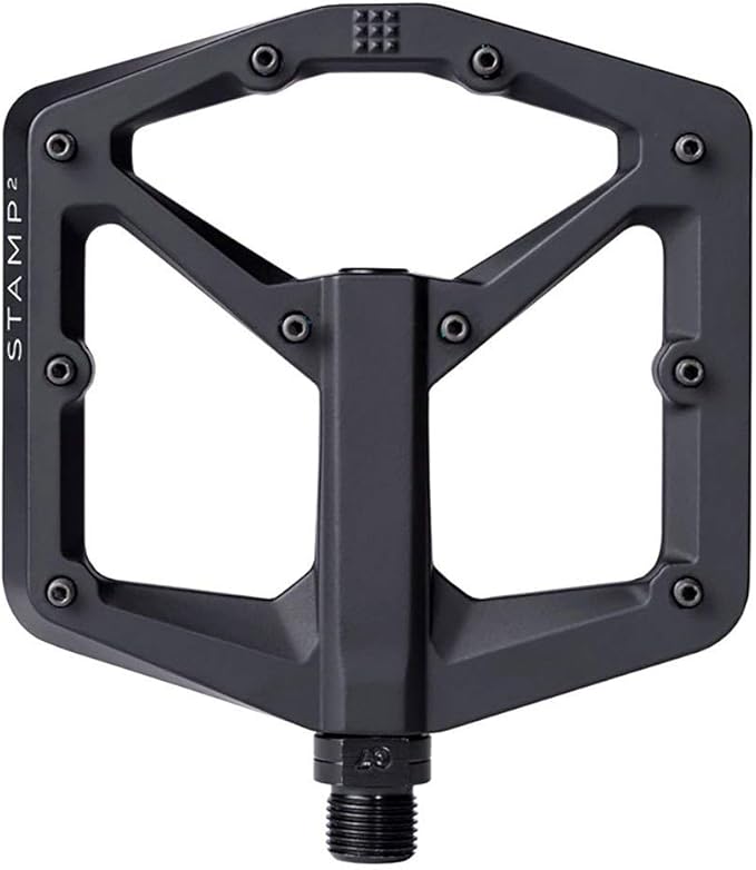 Crankbrothers Stamp Flat MTB Pedals - Size-Specific, Lightweight, Versatile, Durable Bike Pedals