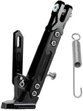 Motorcycle Adjustable Kickstand for Kawasaki KX450 2002-2025, Aluminum Side Stand Non Slip Foot Pad Stable Parking Support Motorcycle Scooter Bike,Black