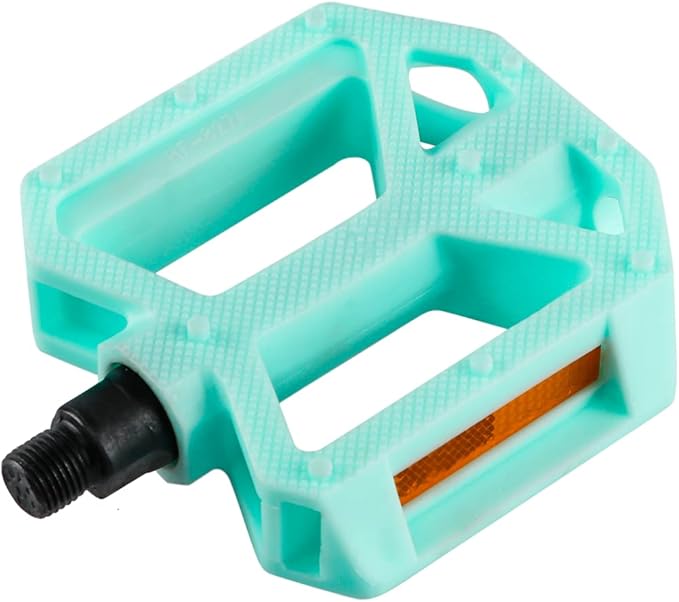 AVASTA Durable Polypropylene Bicycle Pedals with Reflector for Mountain Bike Road Bike and Other Bicycles,Two Thread Size（9/16”&1/2“）