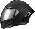 Full-face Helmet Biker Helmet ABS with EPS Cushion Liner Removable Washable 8 Air Vent Free Switch Long and Short Lens Replacement for Adult Unisex