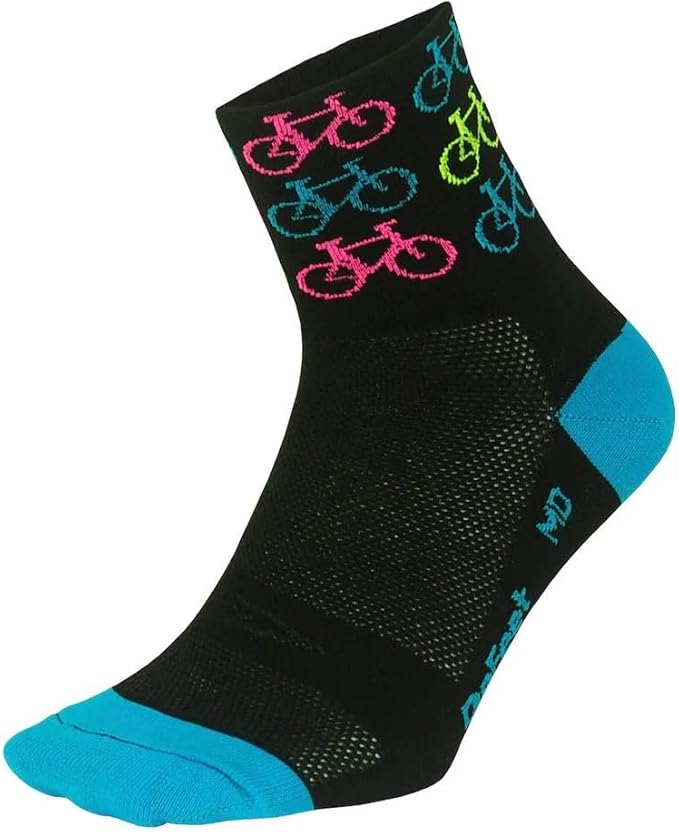 DEFEET | Aireator 3" Patterned Cycling Socks | For Biking, Running, & Everyday Adventures