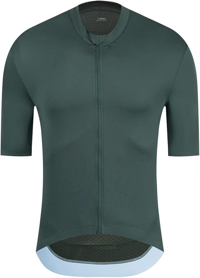 YKYWBIKE Cycling Jersey Men Aero Race Fit, Road Bike Jersey Short Sleeved Moisture Wicking, Breathable,Zip Pocket,UPF50＋