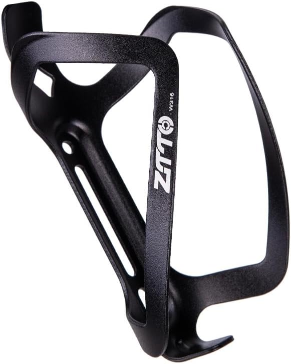 ZTTO Bike Water Bottle Holder Ultralight - Aluminum Alloy High Strength Bicycle Water Bottle Cage, MTB Bike Cup Holder, Bicycle Drink Cage Universal Bike Cup Holder for MTB, Road Bike (Black)
