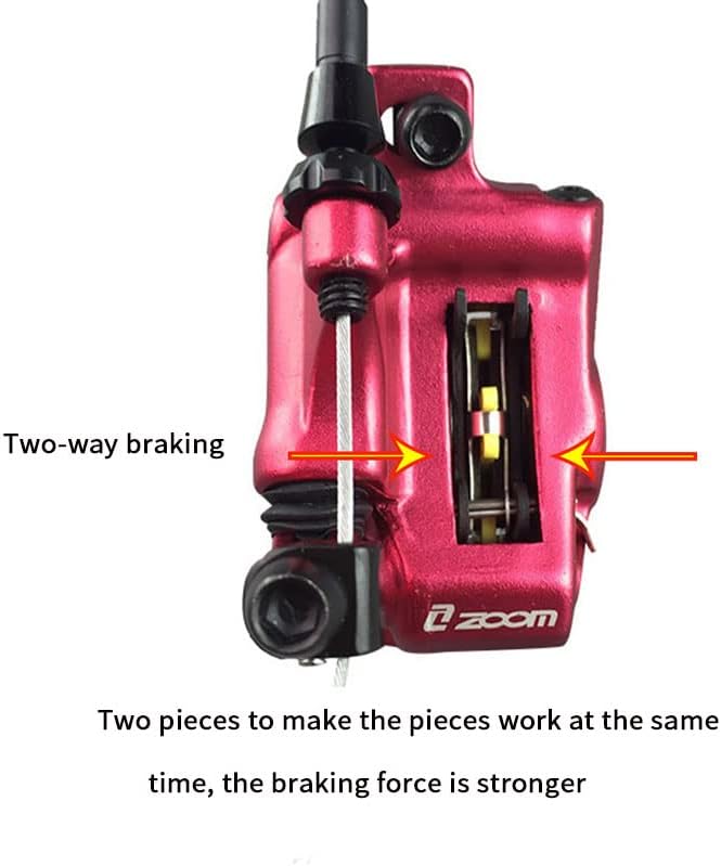 Zoom XTECH HB100 Mountain Bike Hydraulic Line Pulling Disc Brakes Electric Folding Car Mountain Road Bike Line Pull Oil Brake Disc Brake Set