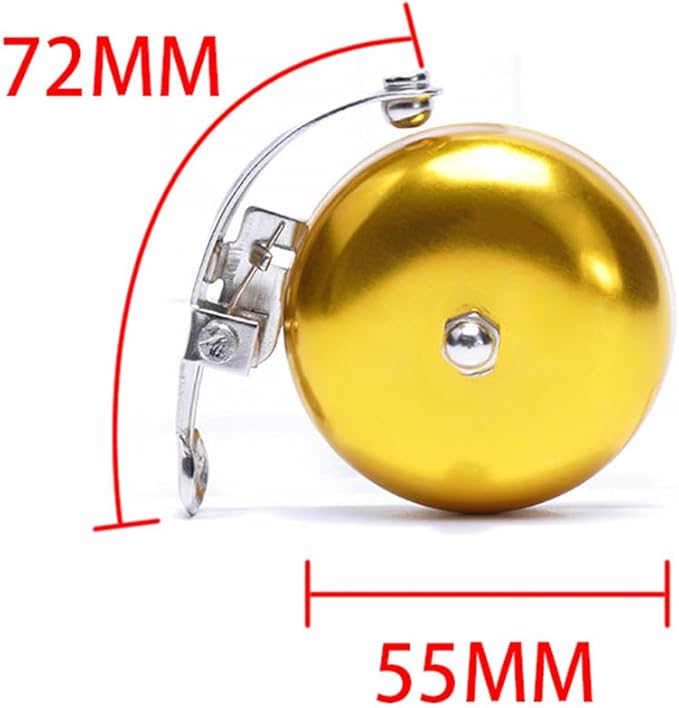 Bicycle Retro Bell Leisure Bicycle Dial Bell Aluminum Silver Gold Coffee Brown Bicycle Bell Bicycle Bell