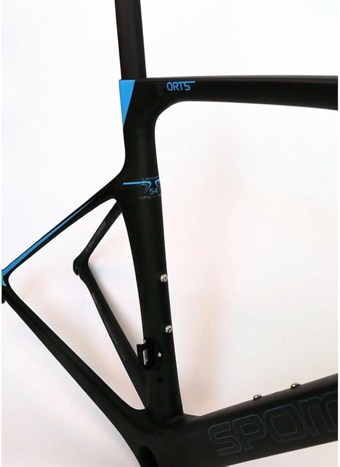 TUJISEK 700C Road Bikes Break Wind Frame Carbon Fibre Ultra Light Frameset with Fork and Seatpost 46/49/52/54/56CM Frame V Brake QR 130MM Semi Internal Routing