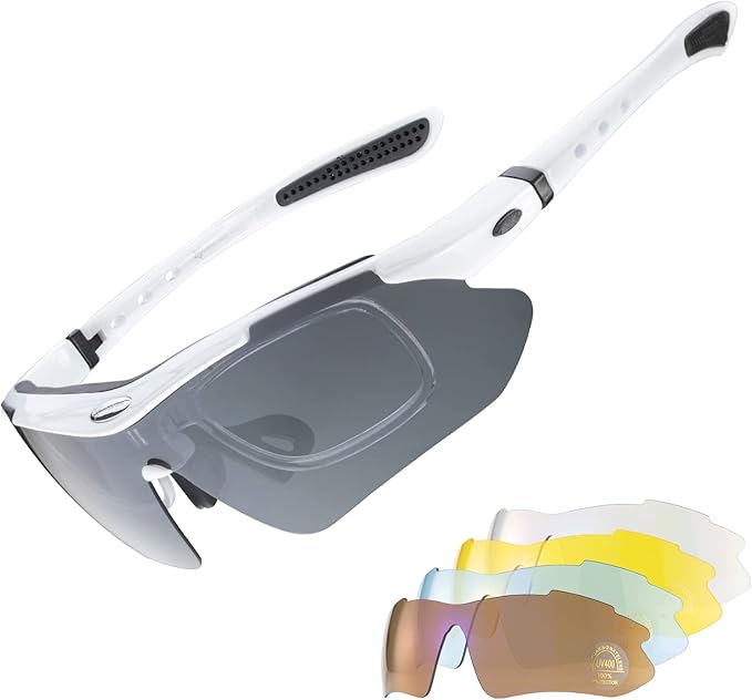 ROCKBROS Polarized Sunglasses Men Women Cycling/Pickleball/MTB Glasses UV Protection, Suitable for Myopia Glasses