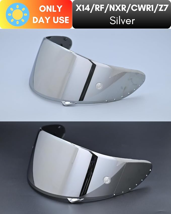 CWR-F1 Shield for RF-1200 Visor X14 NXR RF-SR Z7 Motorcycle Helmet Visor Replacement Sun Protection Anti-Scratch, Universal