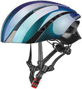 ROCKBROS Adult Bike Helmet Streamlined Aerodynamic, Comfortable Y - Shaped Strap Cycling Helmet for Men Women (58-62 cm) Reflective Adjustable Webbing for Road & Mountain Biking