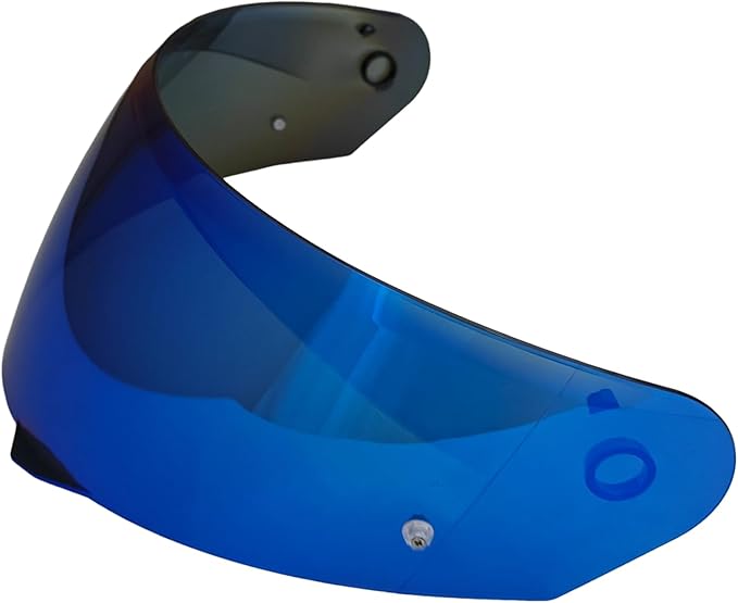 HJ-33 Helmet shield Replacement,Motorcycle Helmet Visor Compatible with HJC i90,i91 (Deep Blue)