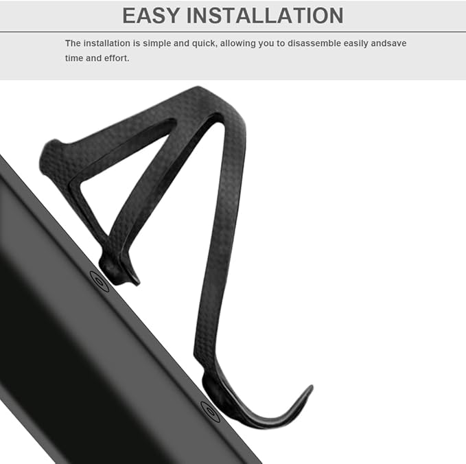 Full Carbon Fiber Ultra-Light Bike Drink Water Bottle Cage Holder Brackets for Road Bicycle Light Drink Water Bottle Cage Holder Black 3K Matte