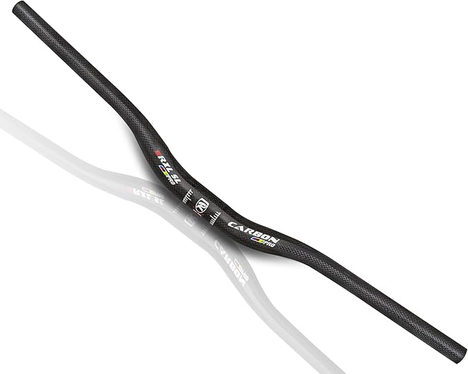 Carbon Handlebars, Mountain Bike Handlebars, Riser Bars 31.8mm 3K Matt Glossy 680mm 700mm 720mm 740mm 760mm MTB Handlebars for Mountain Bikes,Road Bike