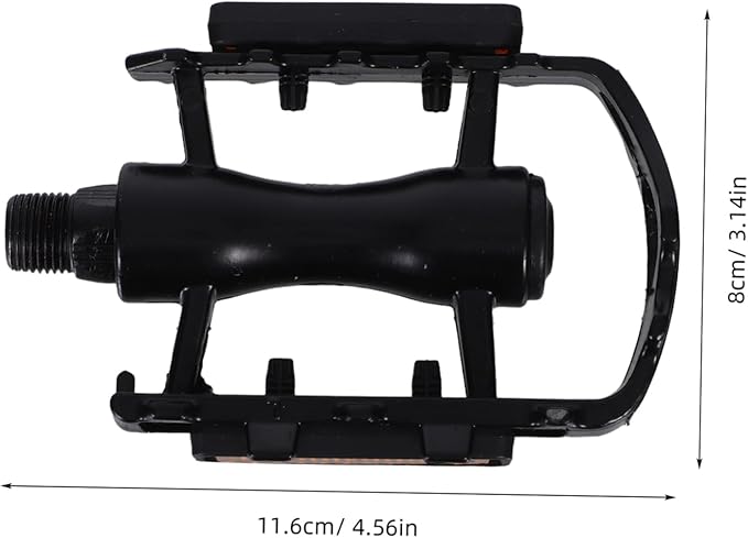 UPKOCH 1pair Aluminum Bike Pedals Platform Pedals Slip Spikes Ball Bearings for Night Riding Safety