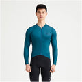 Men's Cycling Clothes Summer Men Cycling Jersey Road Bike Shirt Long Sleeve Breathable Bike Riding Top Shirt with 3 Rear Pockets Men's Cycling Clothing(F,X-Large)