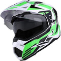 1Storm Dual Sport Motorcycle Motocross Off Road Full Face Helmet Dual Visor: HF802