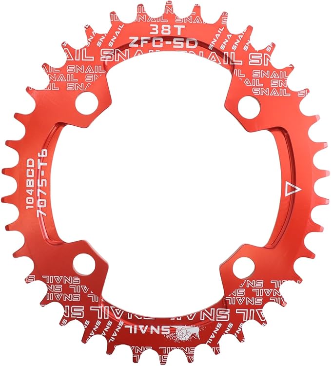 DJC Bike Chainring 104BCD Round/Oval 30t 32t 34t 36t 38t 40t 42t 44t 46t 48t 50t 52t Tooth Narrow Wide 7/8/9/10/11/12 Speed Ultralight MTB Mountain Bike 104 BCD Chainwheel