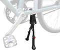 Adjustable Bike Kickstand, Center Mount Bike Double Leg Kickstand Aluminium Alloy Bicycle Kickstand for 24, 26, 27.5, 29 Inch Adult Bikes, Perfect for Cruiser, Road and Hybrid Bike