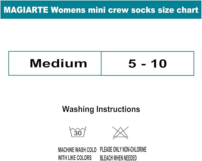 MAGIARTE Womens Mini Crew Ankle Socks Athletic Casual Cotton Socks for Women