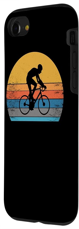 Racing Road Bike Vntage Cycling Riding Racing Bike Bicycle Case for iPhone SE (2020) / 7/8