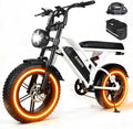 V100/V200 1500W Peak Electric Bike for Adults, 28MPH 48V13&20.8 Ah Removable Battery, 16/20"x4.0" Fat Tire, 7-Speed E-Bike with Dual Suspension – Commuter Ebike for Men & Women
