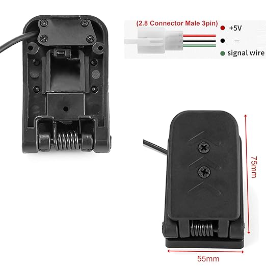 Electric Accelerator Pedal Electric Go Kart Pedal Throttle 3Pin Motor Speed Control for Golf Kart, Scooters, ATVS, MY1020 Motor (Pedal Short)