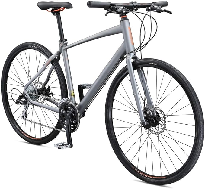 Schwinn Vantage Men and Women Adult Sport Hybrid Bike, 21 or 24 Speed Drivetrain, Aluminum Frame, Flat Bar, Disc Brakes, Smooth Ride Technology