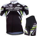 Men's Short Sleeve Breathable Cycling Jersey Set 3D Padded Bicycle Shorts Sportswear Suit Quick Dry