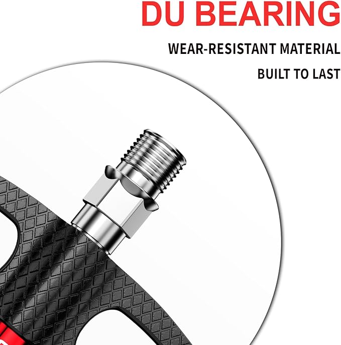 Mountain Bike Pedals MTB Pedals Bicycle Flat Pedals Aluminum 9/16" Sealed Bearing Non-Slip Pedal for Road Mountain BMX MTB Bike