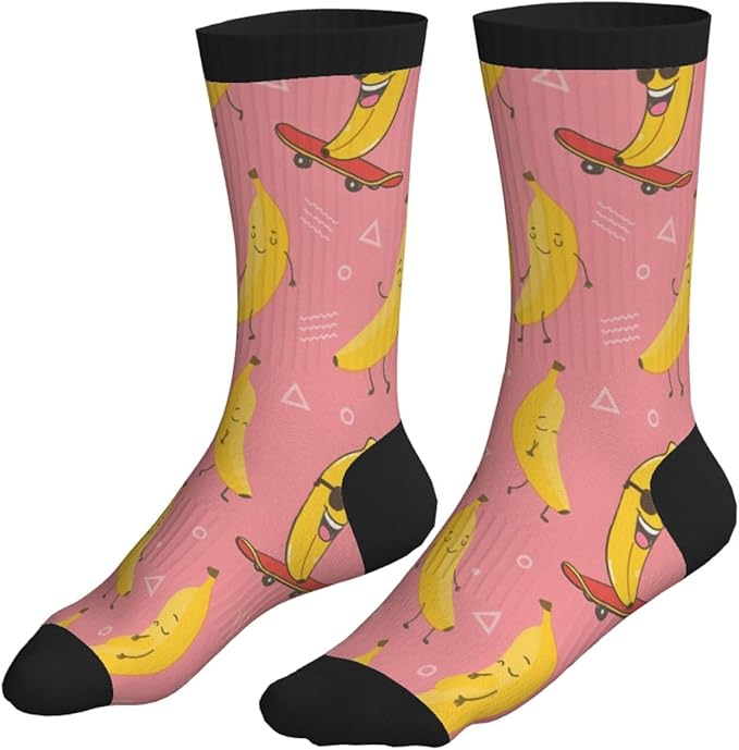Crew Athletic Socks Funny Crazy Casual Sports Novelty Dress Socks for Women Men Running Hiking