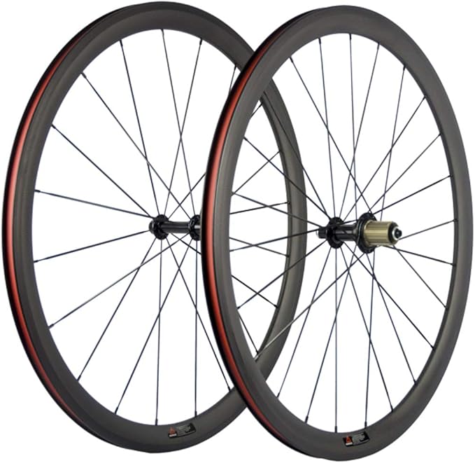 SunRise Bike 38/25mm Carbon Wheelset 700c Clincher Basalt Braking Surface Wheel