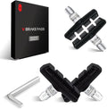 CNC 2 Pairs Bicycle V-Brake Pads, Bike 70mm V Brake Blocks Set, Cantilever Brake Pads Shoes for Mountain/Road/Kids/MTB/Children's/Cycle Bike Rim.