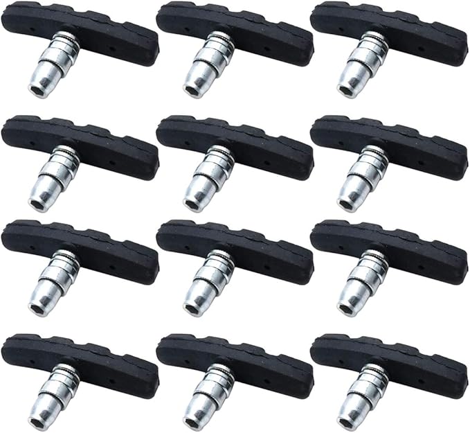 6 Pair Bike Brake Pad Set for MTB Mountain Bicycle Universal V Brake Block 70mm/2.75 Inch