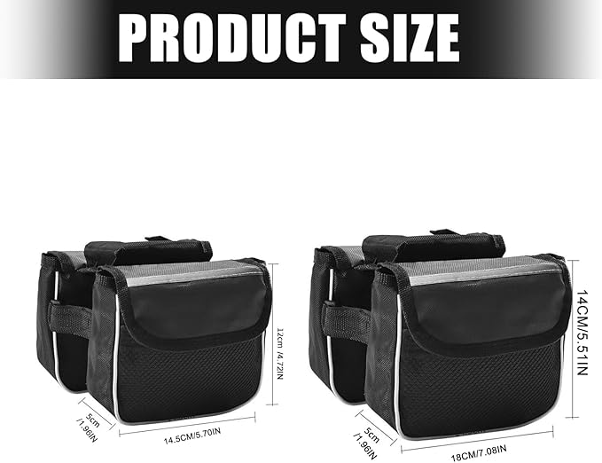 Cycling Front Frame Storage Pouches Cycling Top Tube Bags Bicycles Crossbars Bag Bikes Tube Organizers Bike Bag