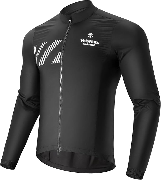 ROCKBROS VNS Men's Cycling Jacket, Ultralight Windbreaker for Running Cycling Packable