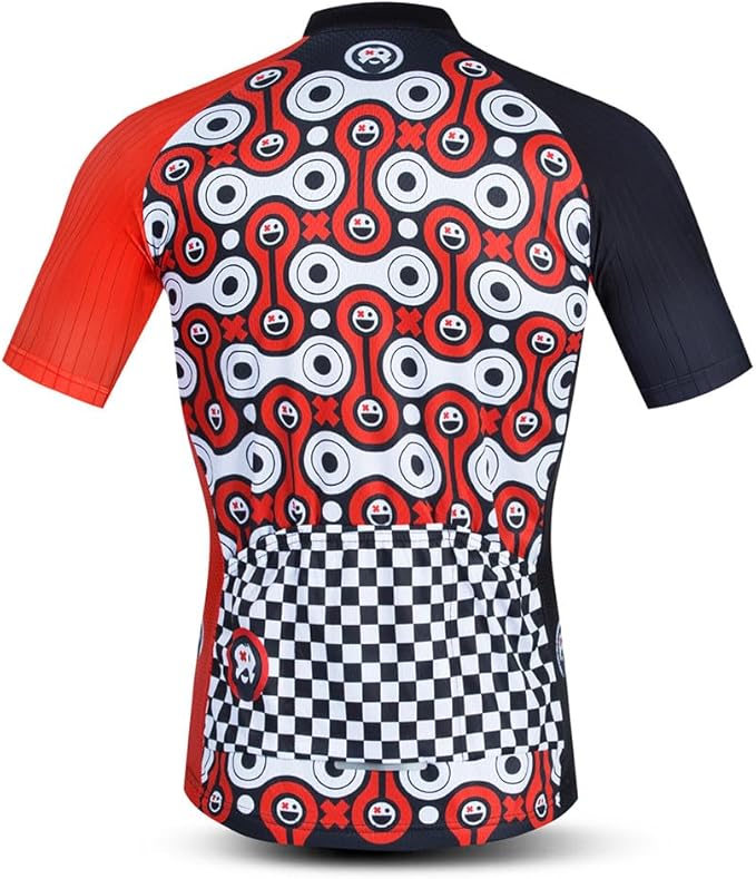 JPOJPO USA Cycling Jersey Men Road Bike Shirt Summer Biking Tops Short Sleeve Bicycle Clothes Cycle Wear Breathable