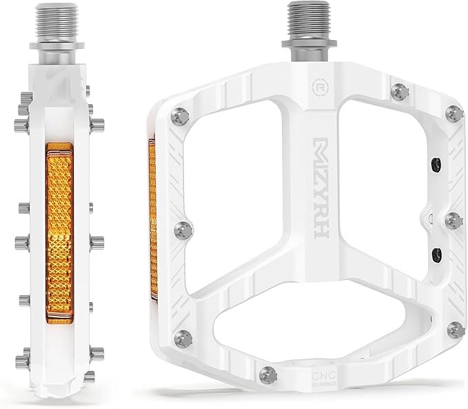 MZYRH Mountain Bike Pedals MTB Pedals,9/16" Non-Slip Lightweight Aluminum Alloy Bicycle Pedals for Road Mountain BMX MTB