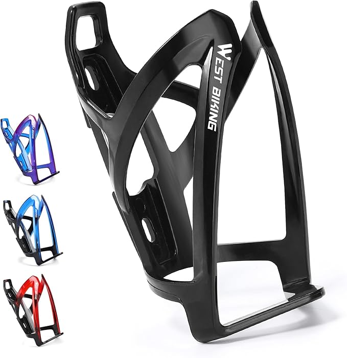 West Biking Bike Water Bottle Cages Ultra-Light Durable PC Bicycle Bottle Holder with Screws Tool, Easy Installation Bicycle Drink Cup Holders Cycling Kettle for MTB Road Bikes