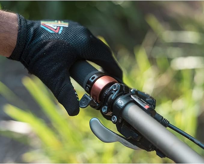 Knog Oi Bike Bicycle Bell - Original Luxury Styles, Built-in Cable Clip, Adult/Youth Bicycle Bell (Black, Copper, Brass, Aluminum)